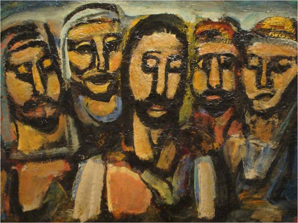 Resultado de imagen para jesus prays for his disciples painting